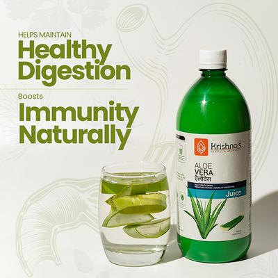 Krishna's Herbal & Ayurveda Pulpy Aloe Vera Juice 1000 ml - Ayurvedic Juices