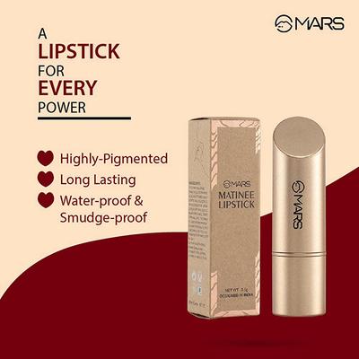 MARS Matinee Lipstick - 02 Cheery Cherry 3.5 gm - Lipsticks