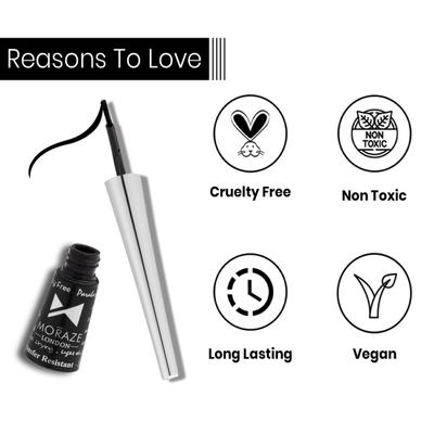 Moraze All Day Glitter Eyeliner (Combo Pack of 3 x 3.5 ml ) 1's - Eyeliners