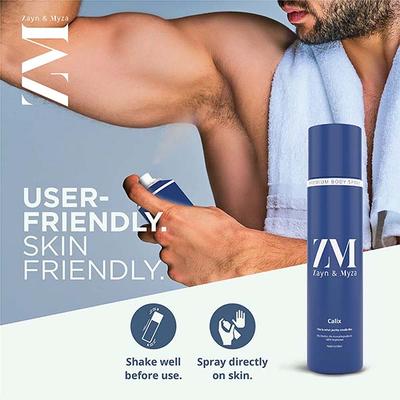 Zayn & Myza Calix No Alcohol Body Spray For Men 150 ml - Men Deodorants/Roll-Ons