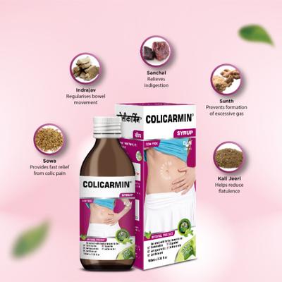 Ban Labs Colicarmin Syrup - Mint Flavour 100 ml - Speciality Medicines