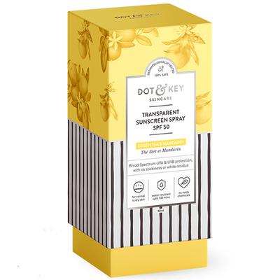 Dot & Key Transparent Sunscreen SPF 50 Spray - Green Tea & Mandarin 50 ml - Body Sunscreen