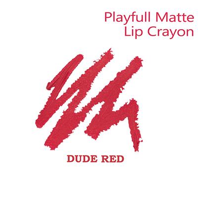 Street Wear Playfull Matte Lip Crayon - Dude Red 2.9 gm - Lip Crayons