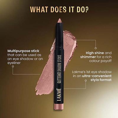 Lakme Absolute Explore Eyeshadow Stick Champagne 1.4 gm - Eye Shadow Palettes