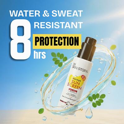 The Skin Story SPF 50+ Sunscreen - Moringa 100 gm - Face Sunscreen