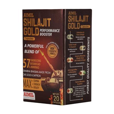 Aimil Shilajit Gold Capsules 20's - Speciality Medicines