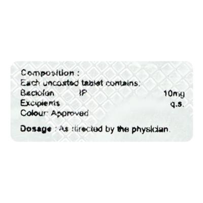 BACLOTAB 10 Tablet 15's - Muscle Cramps/Spasticity-Mus