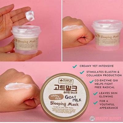 Made in Nature Goat Milk Sleeping Mask 100 ml - Masks & Peels