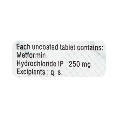 Glycomet 250mg Tablet 10'S - Diabetes-Ant