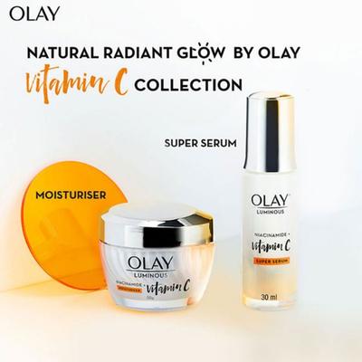 Olay Luminous Vitamin C with Niacinamide + Moisturiser 50gm - Face Moisturizers