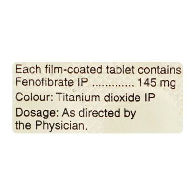 Fenolip 145mg Tablet 10'S - High Cholesterol-Dys