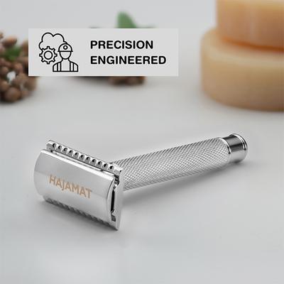 Hajamat Scythe Safety Razor, Ultra High Grade Stainless Steel 304, Chrome Finish 1's - Razors & Cartridges