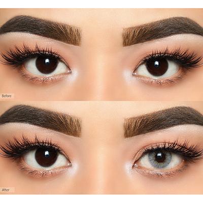 O-Lens Russian Velvet Monthly Coloured Contact Lenses - Grey ( 0.00 ) 1's - Eyecare Lenses