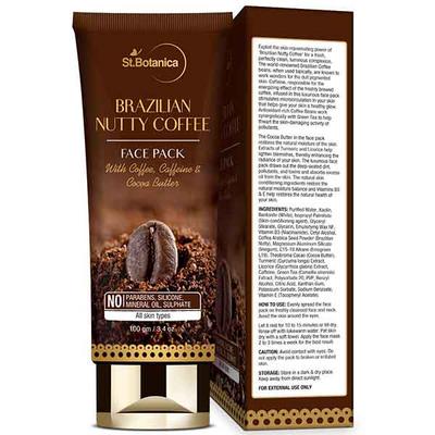 St.Botanica Brazilian Nutty Coffee Face Mask 100 gm - Masks & Peels