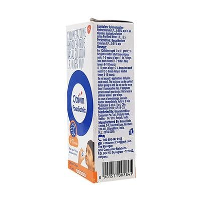 Otrivin Paediatric Nasal Drops 10ml - Nasal Congestion-Nas