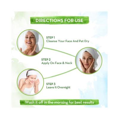 Mamaearth Aloe Vera Sleeping Mask Night Cream with Aloe Vera & Ashwagandha for a Youthful Glow 100 gm - Masks & Peels