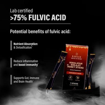 Bargad Himalayan Shilajit Honey Sticks - Cinnamon Flavour 7's - Speciality Medicines