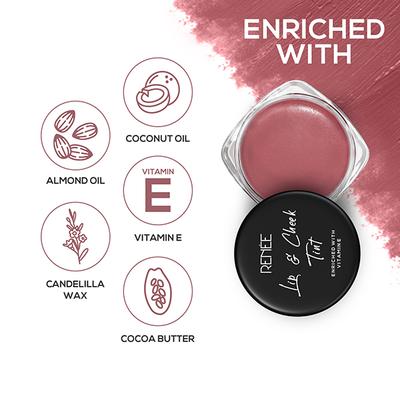 RENEE Lip & Cheek Tint - Bare Pink 8 gm - Lip Stains & Tints