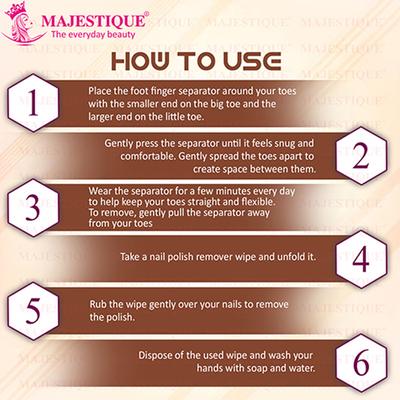 Majestique Nail Polish Remover & Toe Separator Set, Nail Care Package 8's - Nail Care