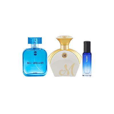 Ajmal Blu Dreams EDP & Maryaj Mwhite EDP & Yearn EDP Pack of 3 20 ml - Women Perfumes (Edt/Edp)
