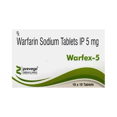 WARFEX 5 Tablet 10's - Blood Clot-Ant