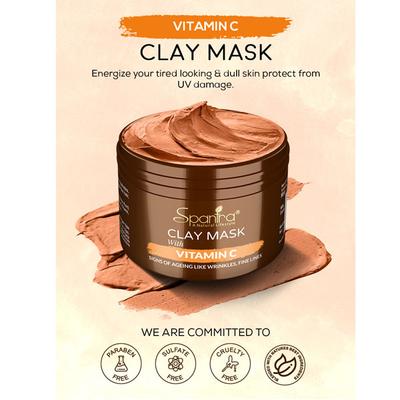 Spantra Vitamin C Clay Mask 125 gm - Masks & Peels