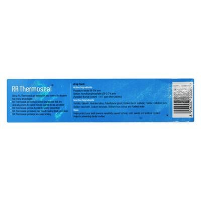 RA Thermoseal New Rapid Action Fresh Mint Flavour Gel 100gm - Toothpaste
