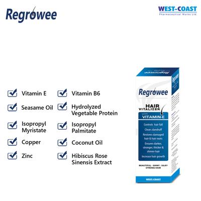 Regrowee Hair Vitalizer With Vitamin E 100 ml - Hair Treatment