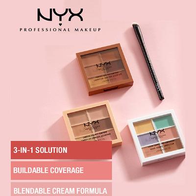 Nyx Professional Makeup Conceal, Correct, Contour Palette - 3CP02 Medium,Moyen 9 gm - Contour