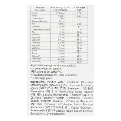 Becozinc H Delicious Mixed Fruit Flavor Syrup 200ml - Supplements-Vam