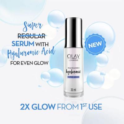 Olay Luminous Hyaluronic Acid Super Serum with Niacinamide, 30ml - Face Gels