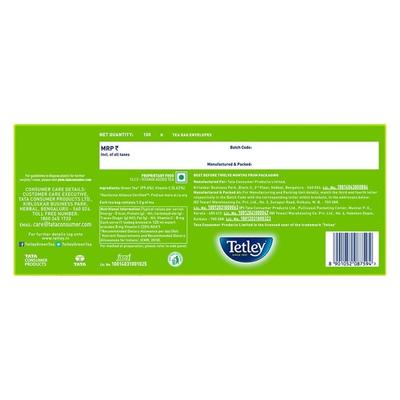 Tetley Classic Green Tea Bags Added Vitamin C 100's - Teas