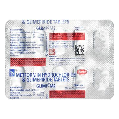 Glimp M 2mg Tablet 10'S - Diabetes-Ant