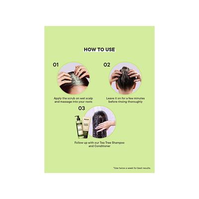 Quench Dandruff Control Scalp Scrub with Tea Tree Extracts 200 ml - Hair Masks & Packs