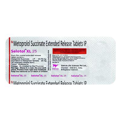 SELOTOL XL 25mg Tablet 10's - Hypertension-Bet