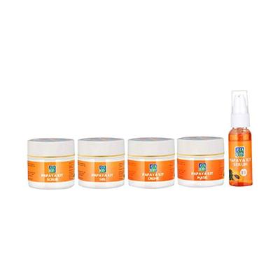 Astaberry Papaya Facial Kit 5 Steps 1s - Facial Kits