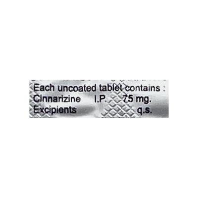CINAVER 75mg Tablet 10's - Vertigo-Ant