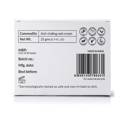 Sirona Natural Anti Chafing Rash Cream for Women 25 Gm - Lotions & Creams