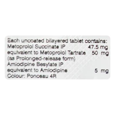 Amlopin M 50mg Tablet 10'S - Hypertension-Bet