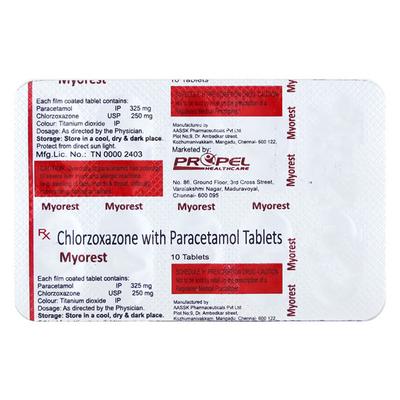 MYOREST Tablet 10's - Pain relief-Mus