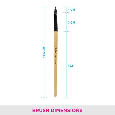 Vega Lip Filler, Wooden Color 2's - Lip Brush