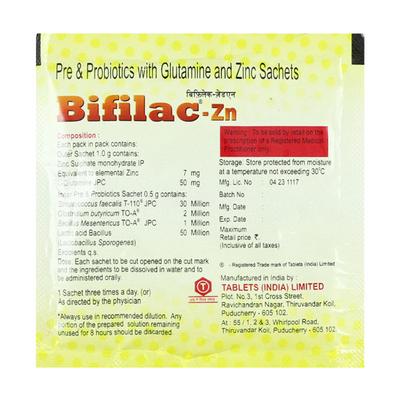 Bifilac ZN Delicious Pineapple Flavour Sachet 1's - Diarrhoea-Ant