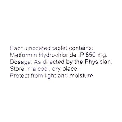 Diamet 850mg Tablet 15'S - Diabetes-Ant