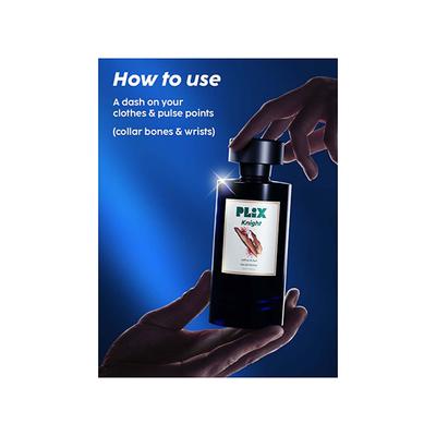 PLIX Mood Range Knight Perfume for Date Night - Perfect for Date & Romantic Evening, Long Lasting Fresh Saffron & Oud Fragrance 100 ml - Perfumes (Edt/Edp)