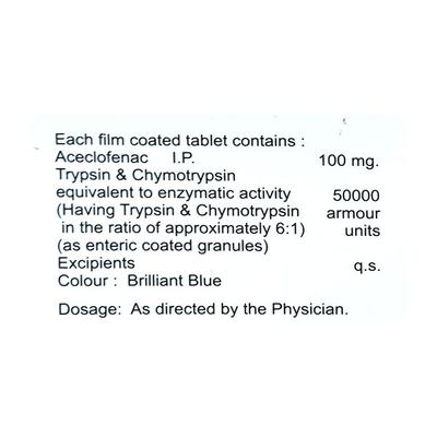 Alonac Forte 100mg Tablet 10'S - Pain relief-Nsa