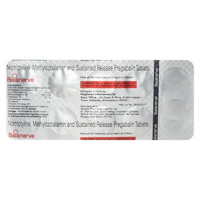 BALANERVE Tablet 10's - Neuropathic Pain-Dru