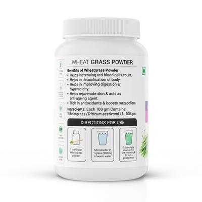 Krishna's Herbal & Ayurveda Wheatgrass Powder 100 gm - Ayurvedic Juices