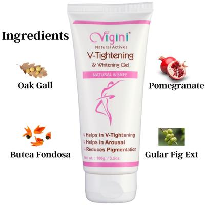 Vigini V-Tightening Gel 100ml + Bust Firming Massage Cream 100 ml - Intimate Care