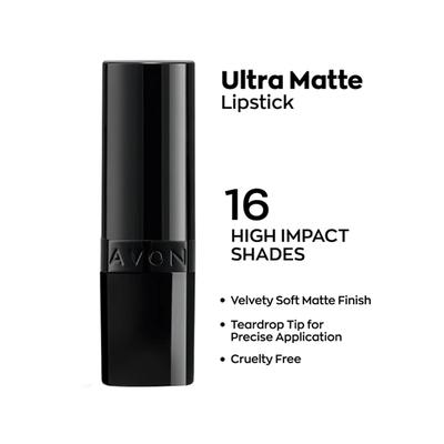 Avon Ultra Perfectly Matte Lipstick - Wild Cherry 4 gm - Lipsticks