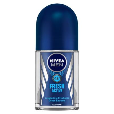 NIVEA FOR MEN FRESH ACTIVE ROLL ON 72H 50 ml - Men Deodorants/Roll-Ons
